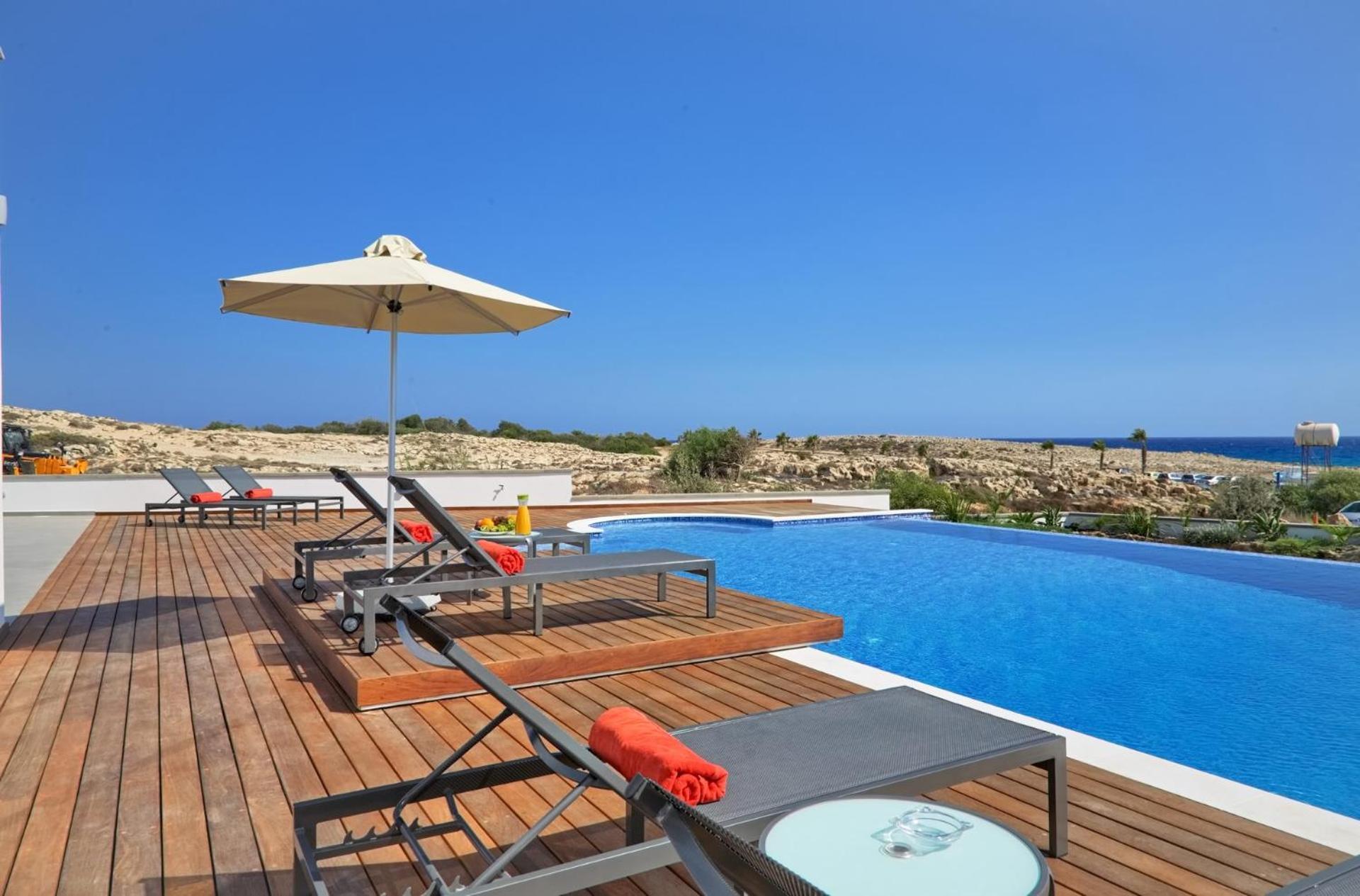 Beachfront Luxury Villa Idania Ajia Napa Zewnętrze zdjęcie